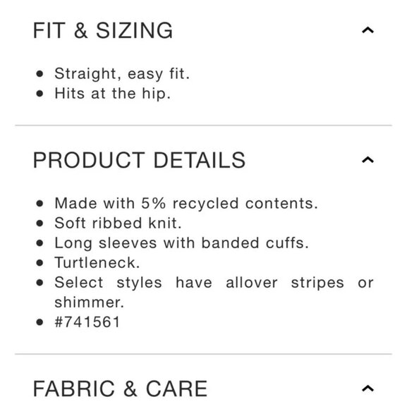 GAP Striped Ribbed Turtleneck Sweater/NWT/XXL - Picture 5 of 13